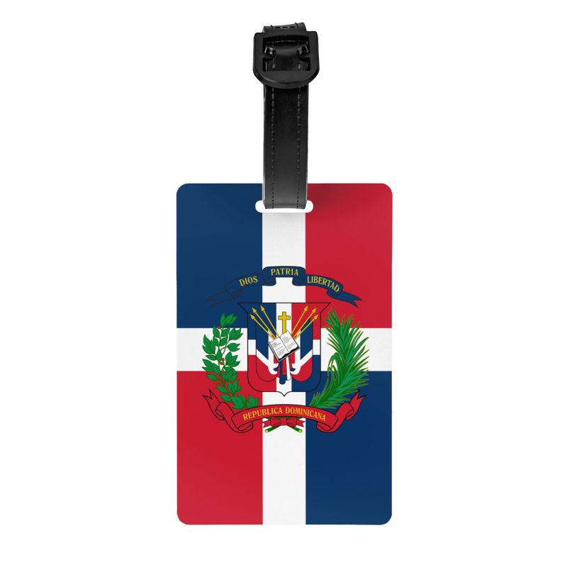 Travel Luggage Set - Dominican Republic Flag Pattern Luggage Tag
