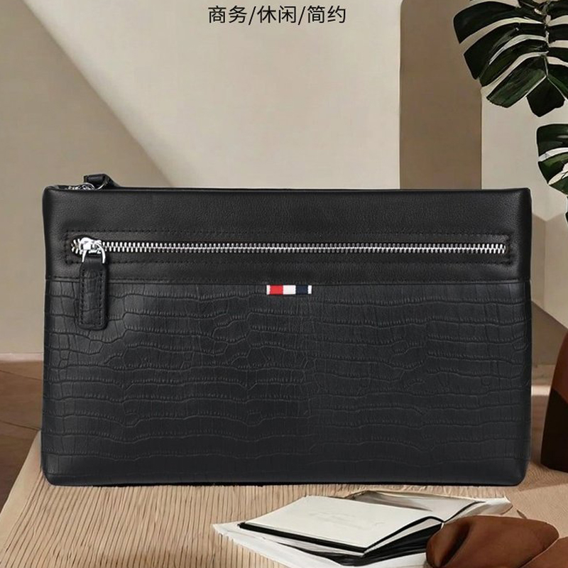Leather Wallet Men - Genuine Leather Clutch Bag for Men