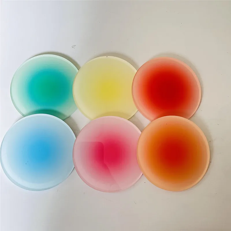3/6pcs Ins Colour Gradient Acr - Marble Coaster Set review and price