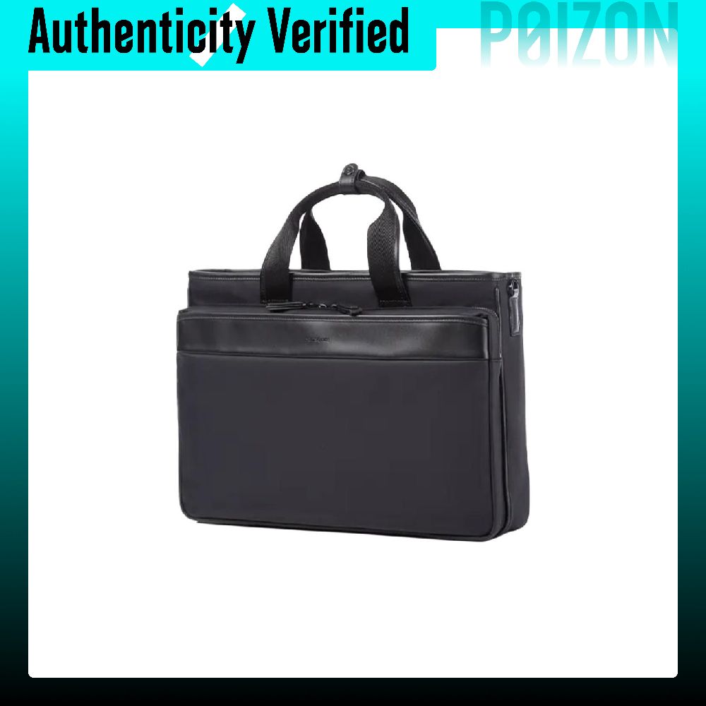 SAMSONITE Fabric With Cow Leat - Leather Briefcase review and price