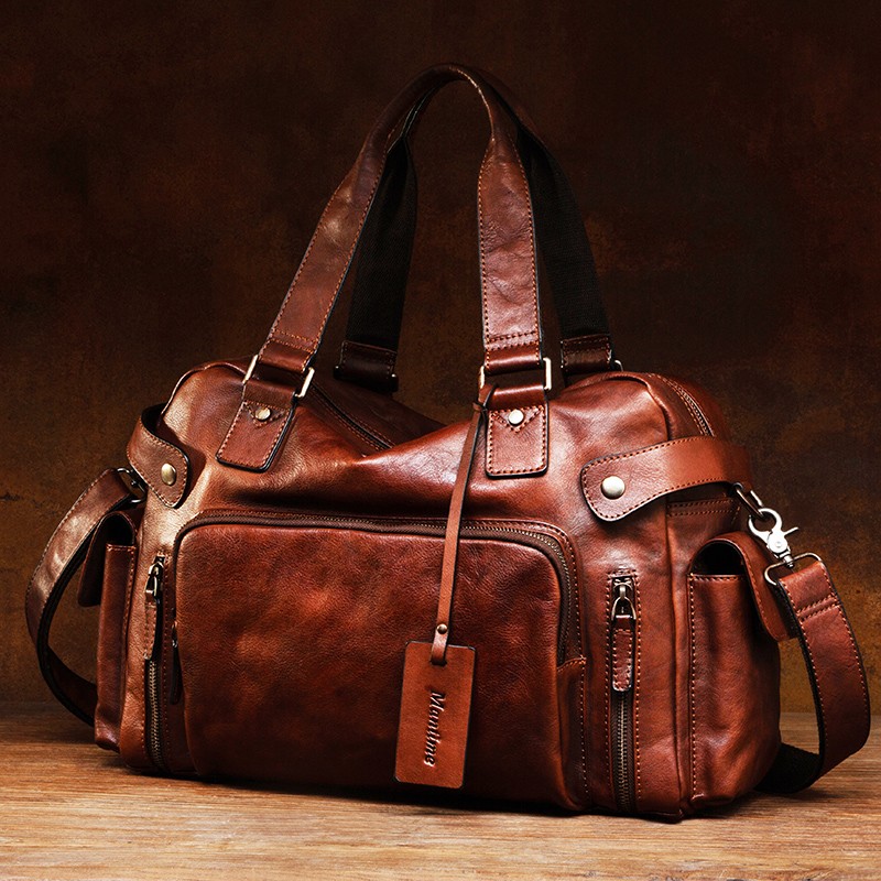 Vintage vegetable tanned leath - Travel Luggage Set review and price