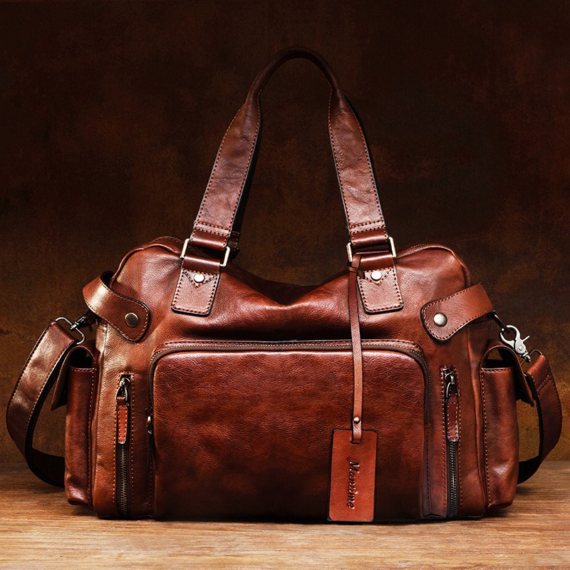 Vintage vegetable tanned leath - Travel Luggage Set review and price