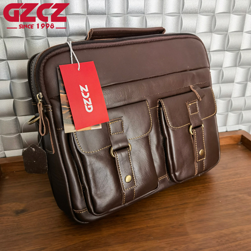 GZCZ Men's Handbag Leisure Bus - Leather Briefcase review and price