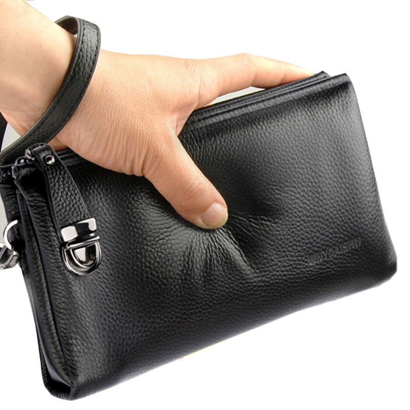 2025 Hand Bag Men Real Cowhide - Leather Wallet Men review and price