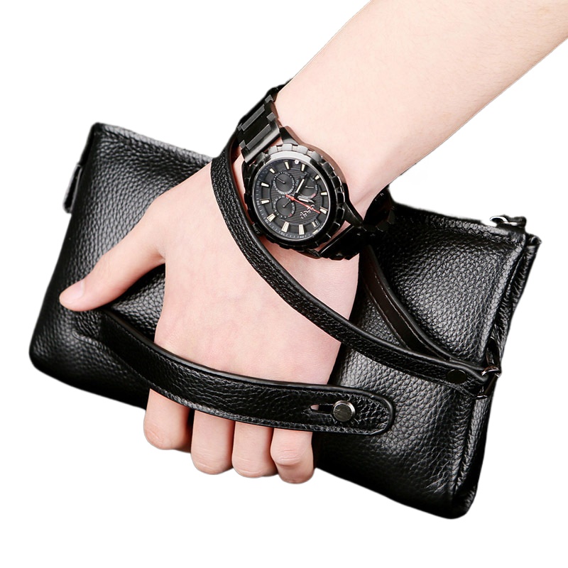 2025 Hand Bag Men Real Cowhide - Leather Wallet Men review and price