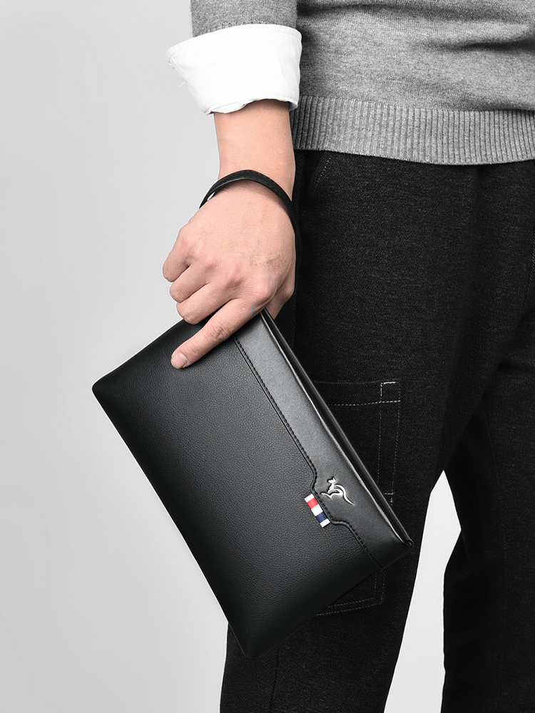 PU Leather Men's Clutch Bag Zi - Leather Wallet Men review and price