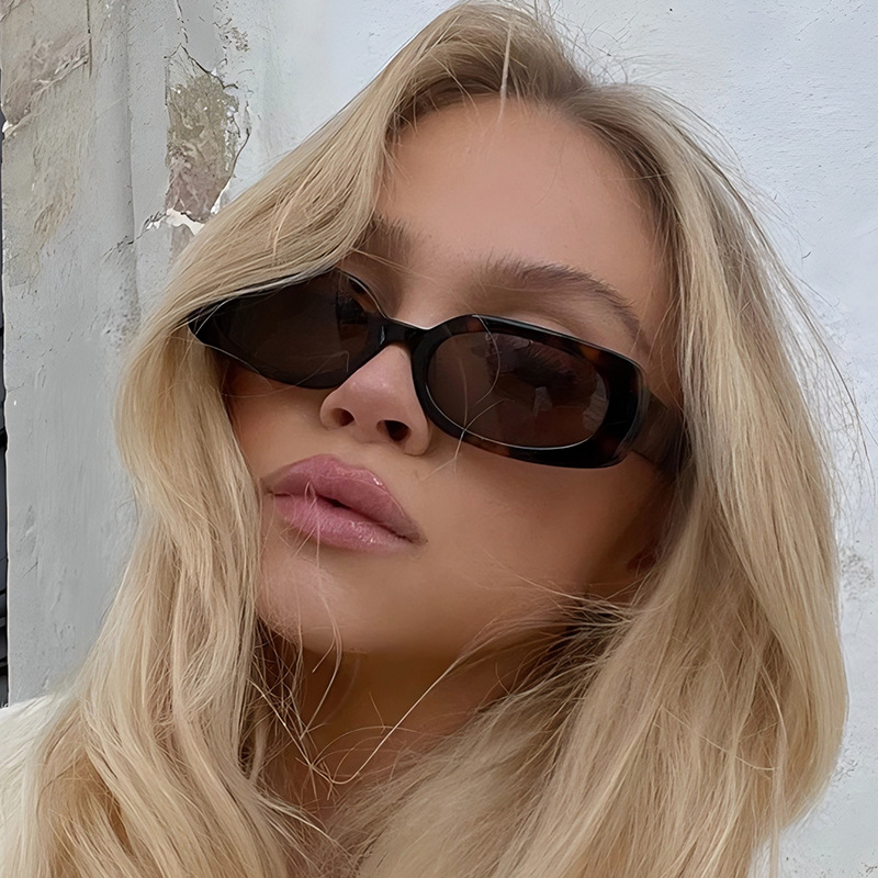 1pcs Light Luxury Rectangle Su - Sunglasses Uv400 review and price