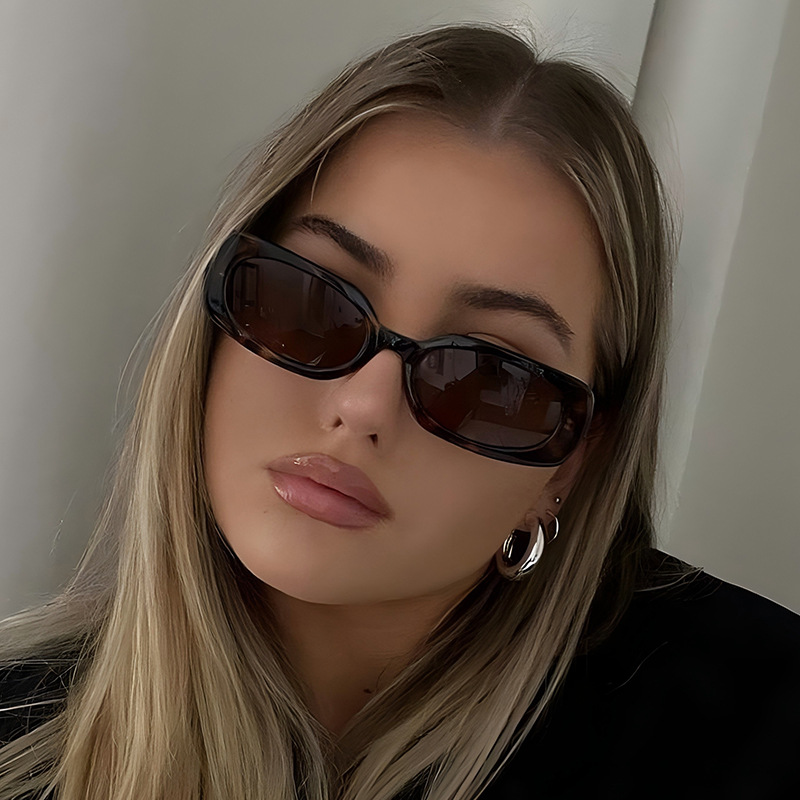 1pcs Light Luxury Rectangle Su - Sunglasses Uv400 review and price