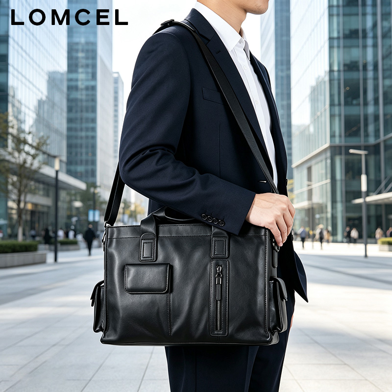 LOMCEL P116 fashionable handba - Leather Briefcase review and price