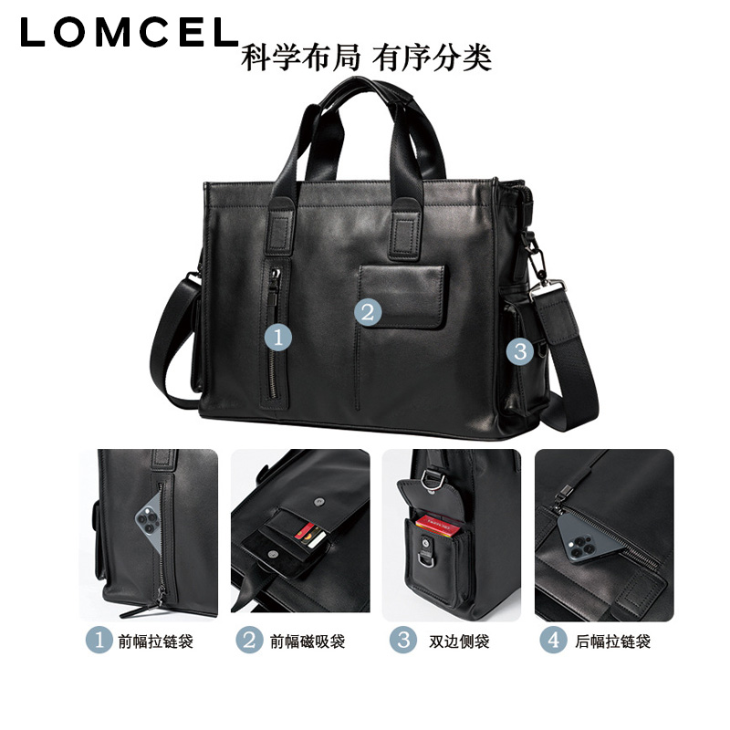 LOMCEL P116 fashionable handba - Leather Briefcase review and price