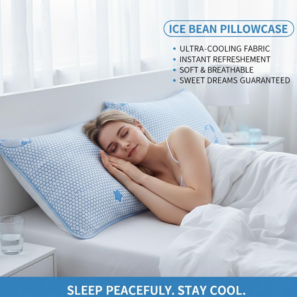 Summer Coolness Ice Silk Pillo - Silk Pillowcase review and price