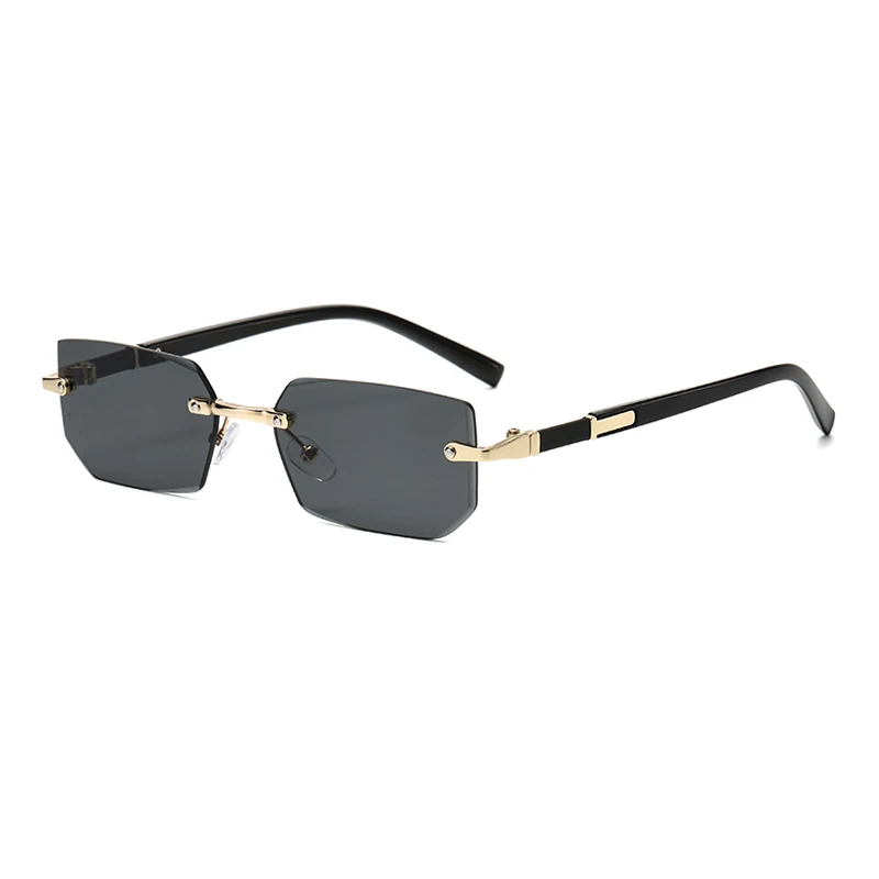 1/2pcs Trendy Rimless Sunglass - Sunglasses Uv400 review and price